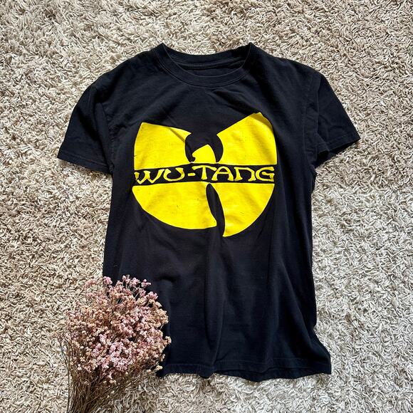 Wu-Tang Clan Rap Black Tee Big Graphic Logo Music Men’s Size L - Picture 1 of 4